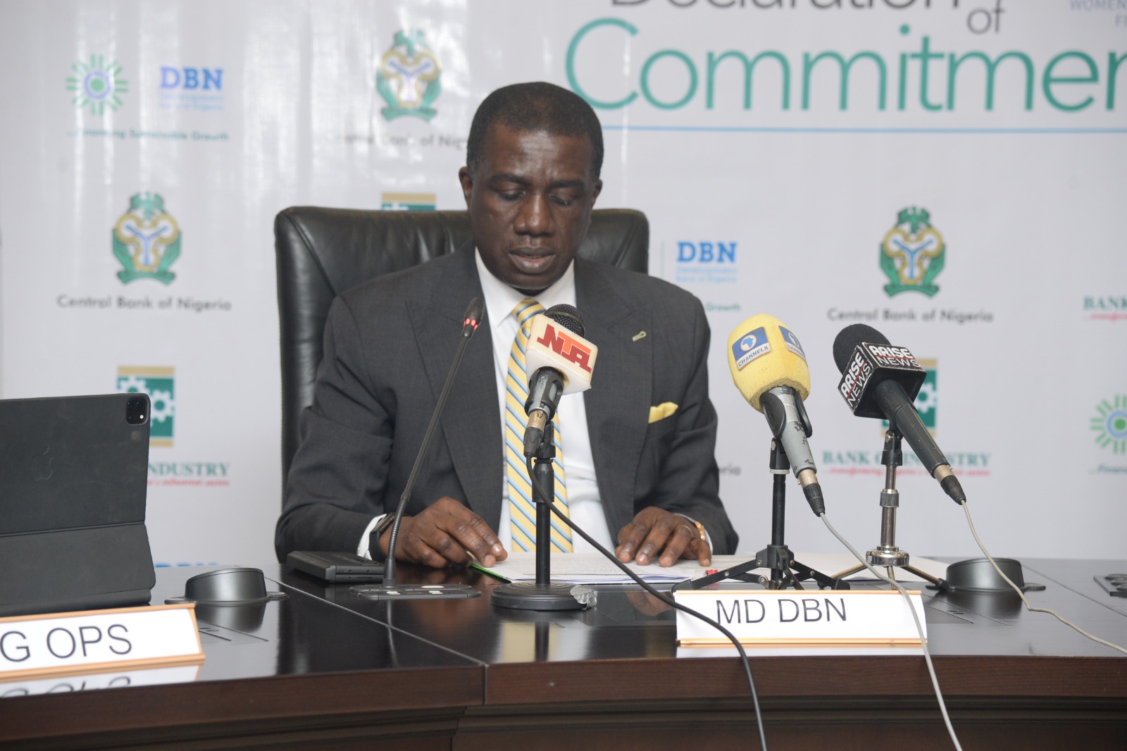 CBN, BOI and DBN Declaration of Commitment to WEFI